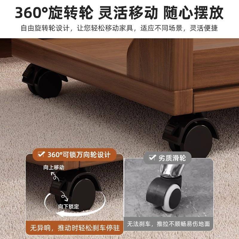 沙发边几可移动C几型茶客厅BJ0056小户角几沙发边型置物架翻小盖