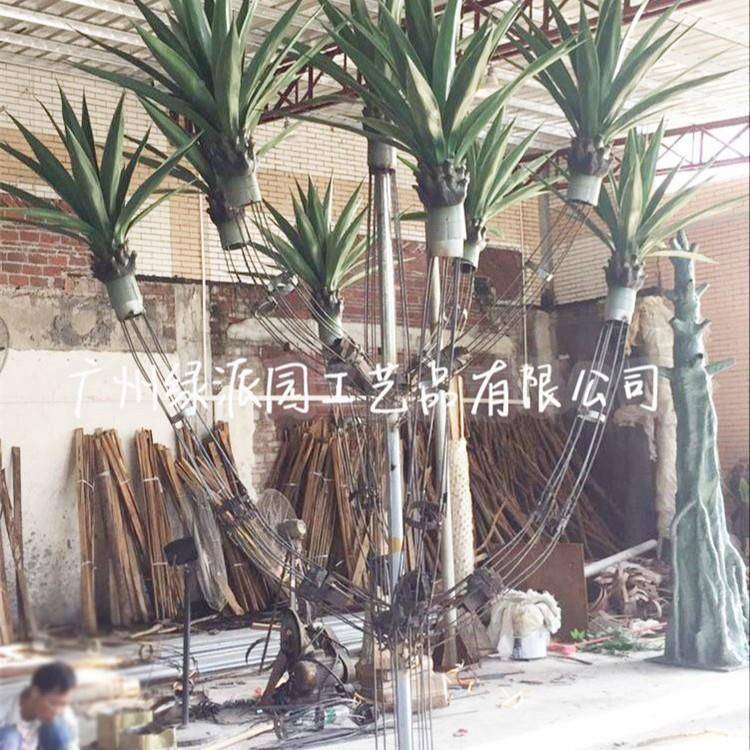 真植物装饰0001大型龙造室血树假绿植楼梯底下仿景内景观盆栽