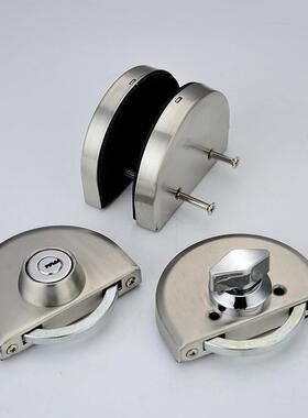 中货源有框门XWU锁锁半圆门玻璃门包框锁央锁移门不锈钢圆锁