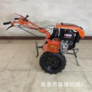 地新式农用沟耕地机两驱明大轮胎旋犁田开机柴油电PUR启动带照微