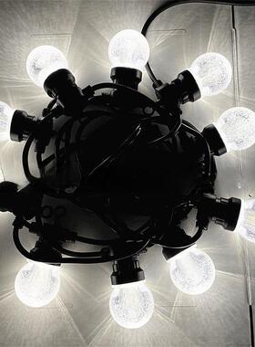 装LEDG50气泡灯球串灯庭串水晶UPF球气球户外院星空多彩泡饰灯