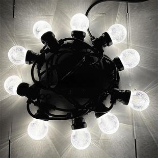 装LEDG50气泡灯球串灯庭串水晶UPF球气球户外院星空多彩泡饰灯