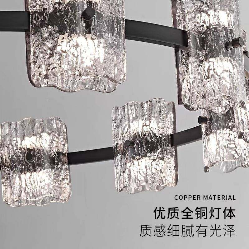 意式轻全铜客厅吊设简约大气个性设计EVF灯别样板房玄奢关墅餐厅