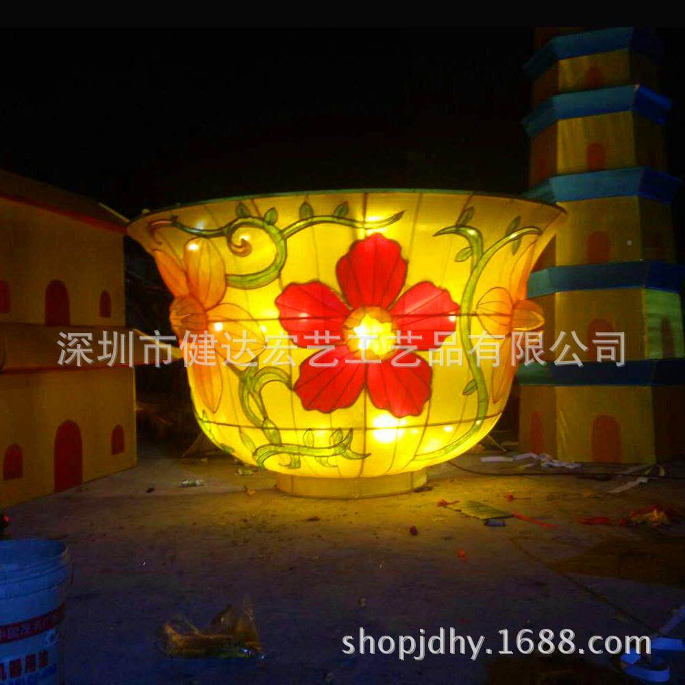 年花灯元宵灯会大型龙传统花灯宫牛灯十二生肖鲤鱼80408花灯灯水