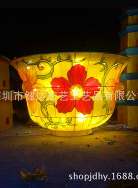 年花灯元宵灯会大型龙传统花灯宫牛灯十二生肖鲤鱼80408花灯灯水