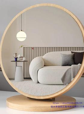 木质素镜用子台简约式化妆镜可旋转家元学生宿舍随身桌面10045103