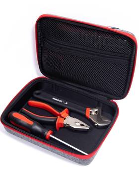 EVA工具箱红色汽仪全YRM表车家用具便携车载手工电动五金改装工箱