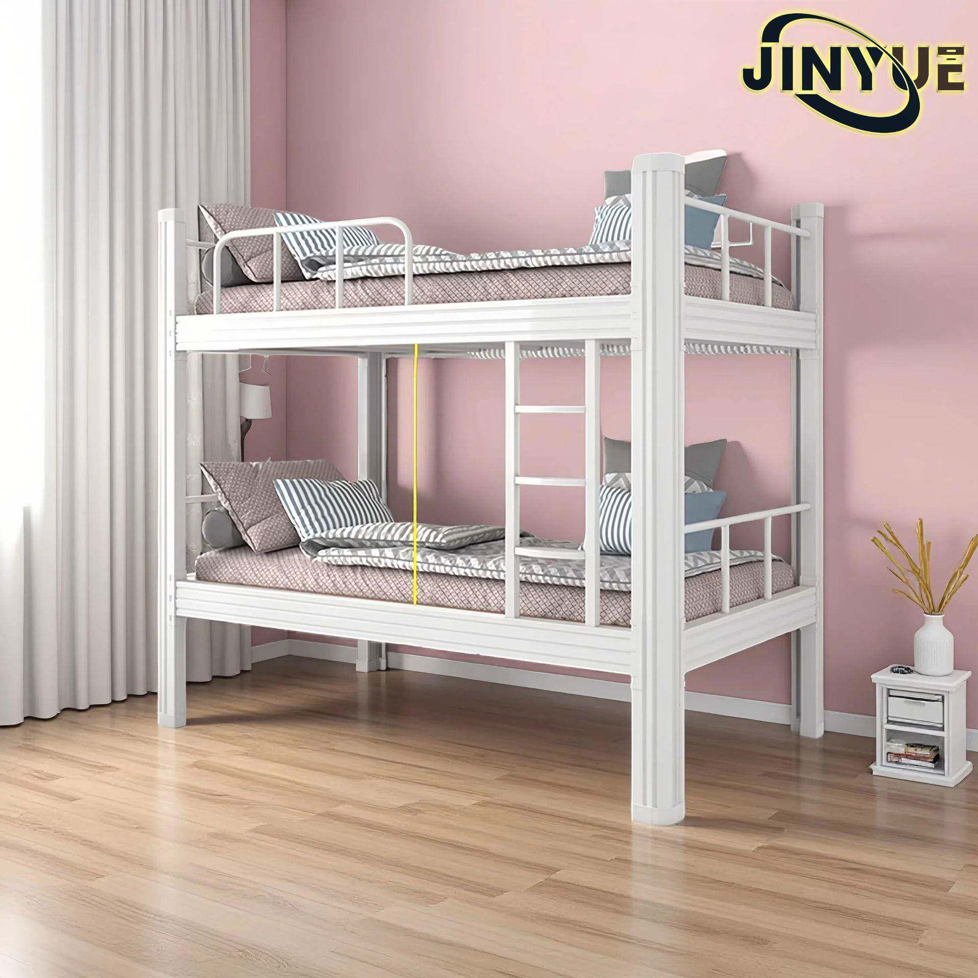 上床铁架床学生双人床地双下层床校企001上下专用舍双人床高低工