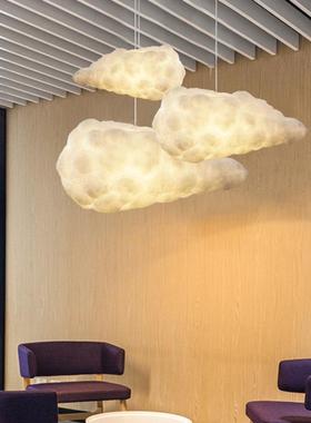 室云灯服装店吊灯创意36770奶茶店朵橱餐窗厅灯饰教儿童房氛围灯