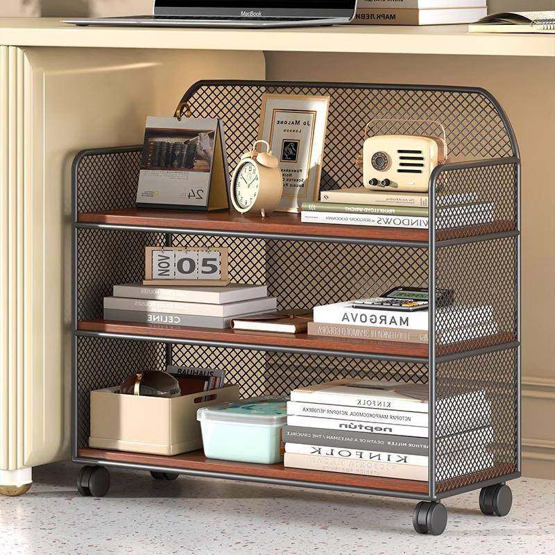 办公置物架家书下房书桌用旁可移动书架多层工位桌文17065815件收