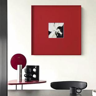 小众高法级厅玄关走廊红色 饰客厅卧室墙面餐式 现代极HY 341简艺装