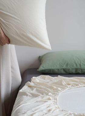 ADZD类四季简天竺棉针织棉约纯色轻奢裸睡亲肤单款独床单床笠单品