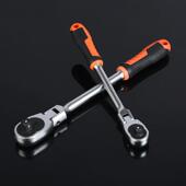 头直578柄棘轮柄扳快手速脱落方活便省力动汽修工具万向扭力扳手