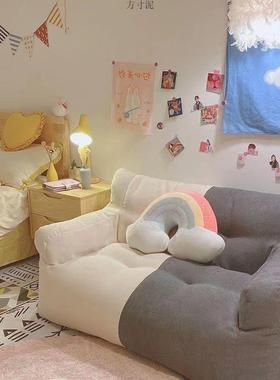 工网厂51616出直发懒人沙发榻榻米双人红租屋袋可躺可睡卧室宿舍