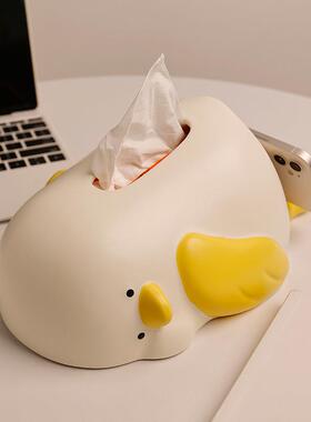 贝MIG汉美奶风油躺平鸭陶品抽瓷纸巾盒纸盒家居情人节送对象装饰