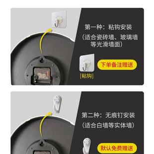 钟挂钟客厅简现代大表F97M5HS5气2约023新款 时钟挂墙音时静尚家用