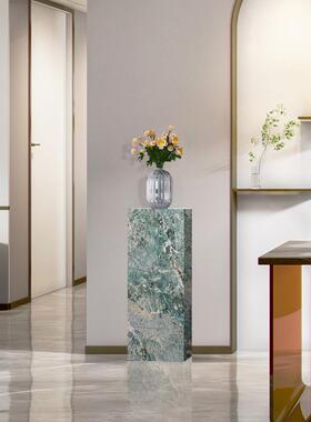 JZ雕现代大理石玄底座落地摆台酒塑店客厅KTV关艺术品摆件石墩展