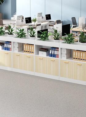 办公室隔断件文木质柜屏柜花槽绿植柜靠墙员VLK工储物柜花草资料