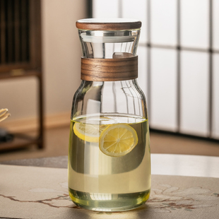 日式耐高温玻璃冷水壶家用大容量装凉白开水壶创意客厅泡茶壶套装