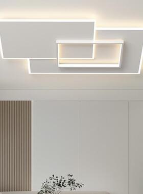 简约现代长方形大气客厅灯led温馨圆形新款卧室房间灯白色吸顶灯