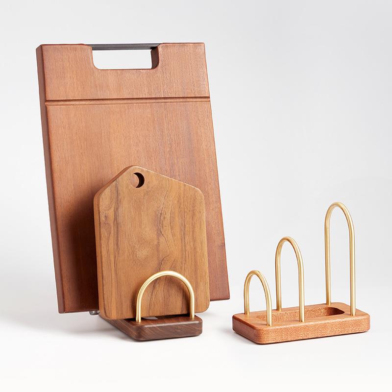 实木菜板放置架立式沥水架厨房台面砧板置物架家用案板锅盖收纳架