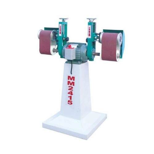 MM2415小型抛光机卧式海绵砂砂带机海绵轮磨光机双头砂木工打磨机