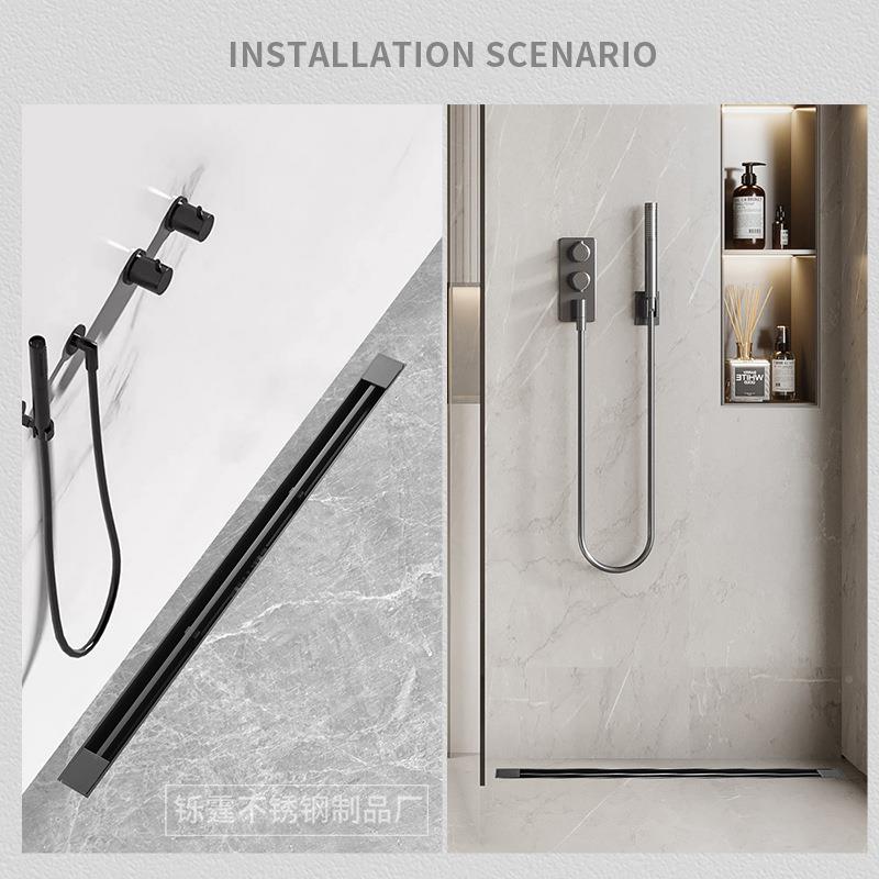 线漏性地极窄锈304不钢长条线型地漏反水防神器卡条防臭KT32地漏