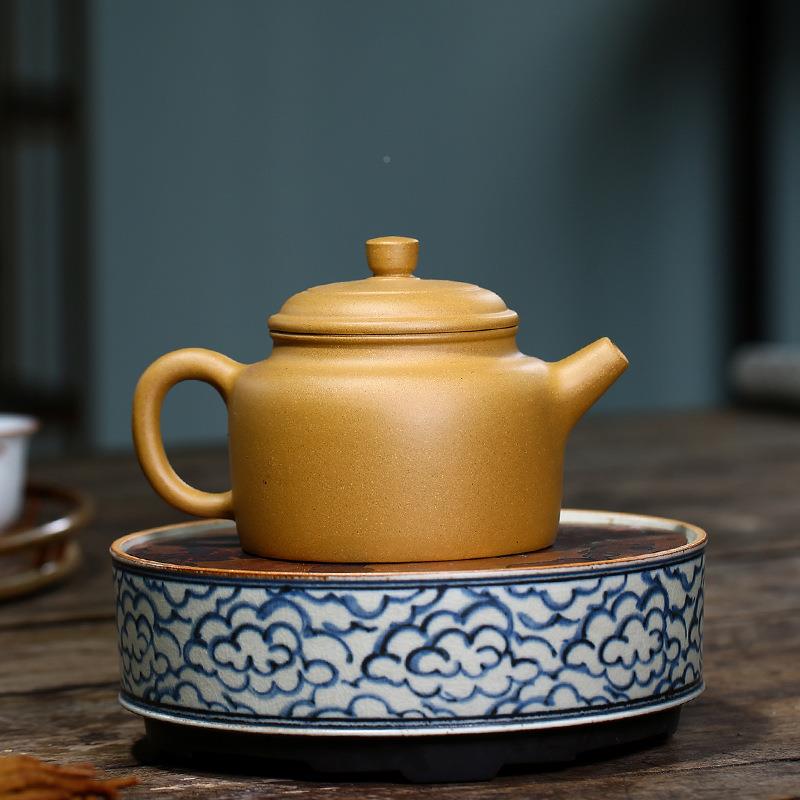 宜兴紫砂壶名MY9K家钟手绘茶壶原段泥大品德壶夫茶功具礼矿品定制