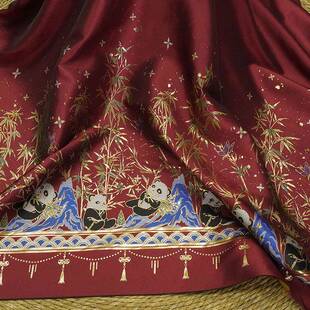 新中式妆花花马面裙料布国风DX4188-9秋马冬甲提年服面料