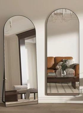 网红全镜卧室挂墙镜试衣镜女生穿衣镜用立体ins身风壁挂落家UIL地