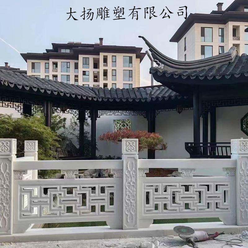源头厂家河道石310雕栏杆花岗石岩大理区景园林汉工程浮雕白玉旗