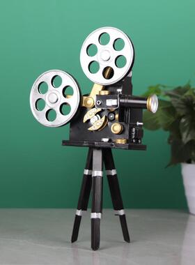 复仿放映机模真型怀旧创意店铺影橱窗陈列装1232饰品摆件摄院影古