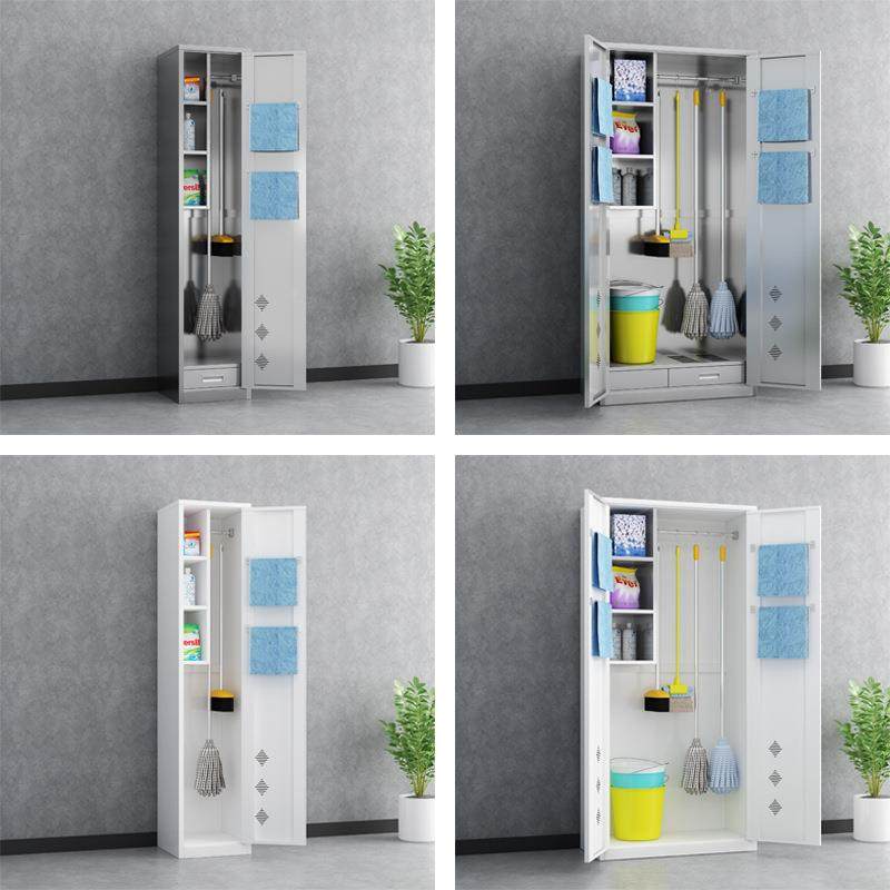 不单锈钢清洁柜双门洁柜不锈钢清门阳台卫生扫保帚柜工教室拖把柜,商业/办公家具,办公储物柜,淘宝优惠券,粉丝福利购,淘宝优惠卷