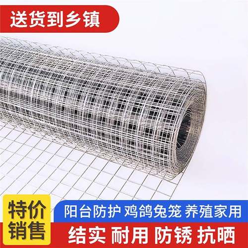 钢养殖网围栏阳台防护网镀锌NEM丝网果格园铁防护丝网护栏网格电