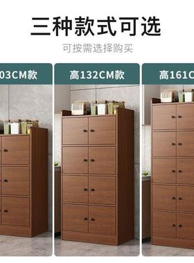 带门书柜多柜MWU层简室约储物柜置物柜收纳尘靠墙边卧柜子落地防