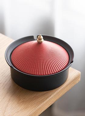 盖九匠风鸿运当头官灰缸故宫国潮帽防风带创意个烟88872性家用烟