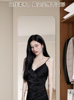 全镜家用宿舍镜子贴墙自衣柜子镜内粘装隐形卧室穿衣身STE镜粘贴