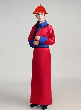 清朝太监服装宫廷总管太医公公侍卫官服古装男戏服年会舞台演出服