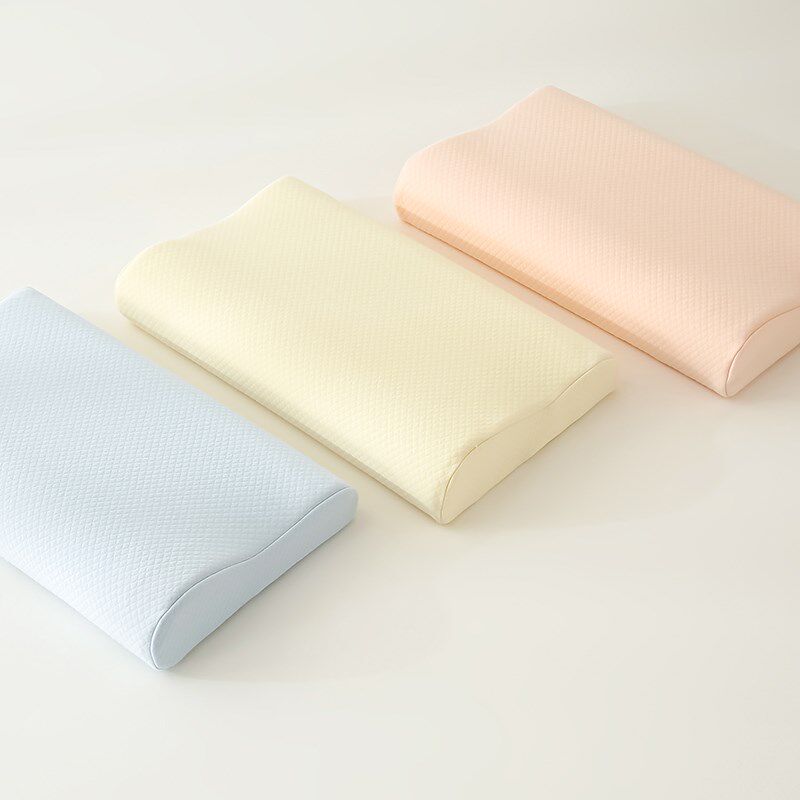 美容记忆绵枕头枕芯全棉带枕套按摩床上可用整头单人儿童可以护颈