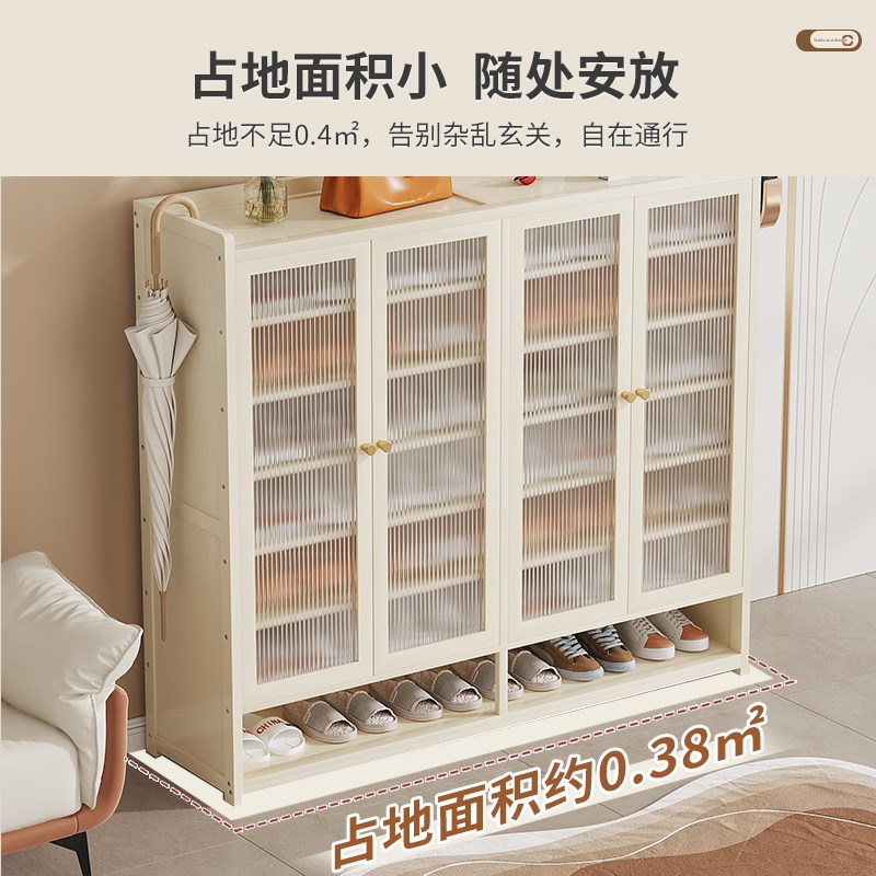 入户门玄关柜鞋柜一体多层防尘鞋架楼道外简易窄款收纳神器省空间