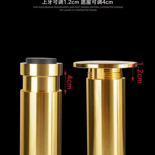 可调节支撑腿铝合金沙发支撑脚床脚浴室电视柜脚茶几脚桌脚伸缩脚