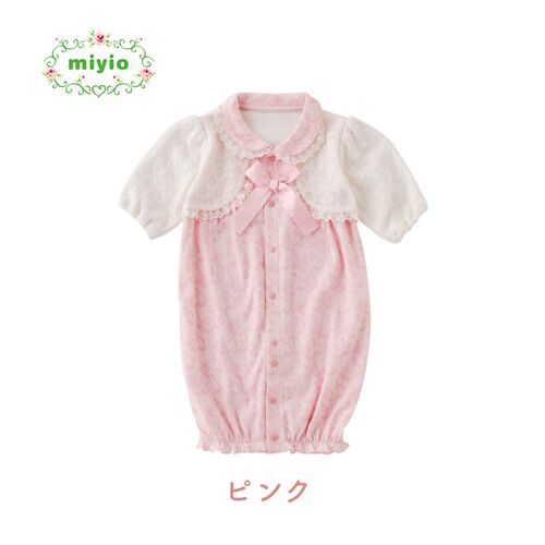 miyio婴儿连体衣礼服正装春秋女宝爬服新生满月衣服百日生日包邮