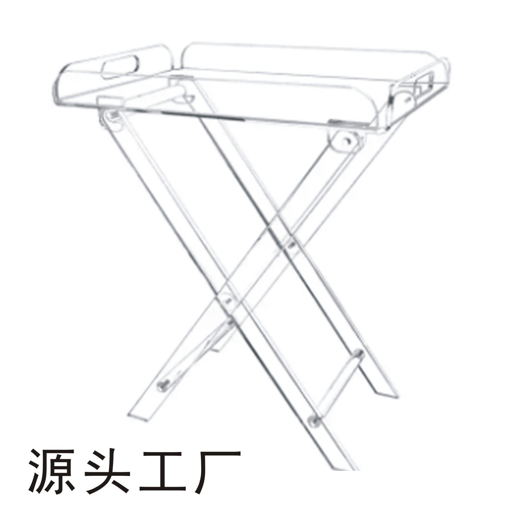 折叠透明亚克力茶几阳台花园收纳茶点手提托盘有机玻璃桌子定制,大家电,电视机架,淘宝优惠券,粉丝福利购,淘宝优惠卷