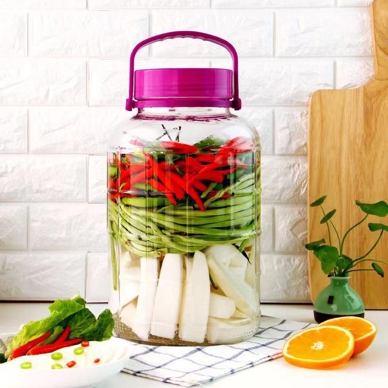 泡酒玻璃瓶专用酒瓶空瓶子大容量泡菜坛子家用腌菜酿酒坛子密封罐图片