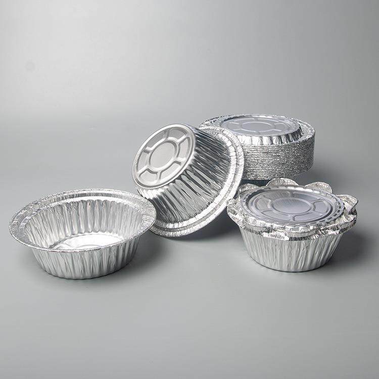 一次性锡纸盒煲仔饭专用锡纸碗烧烤焗饭加厚铝箔餐盒
