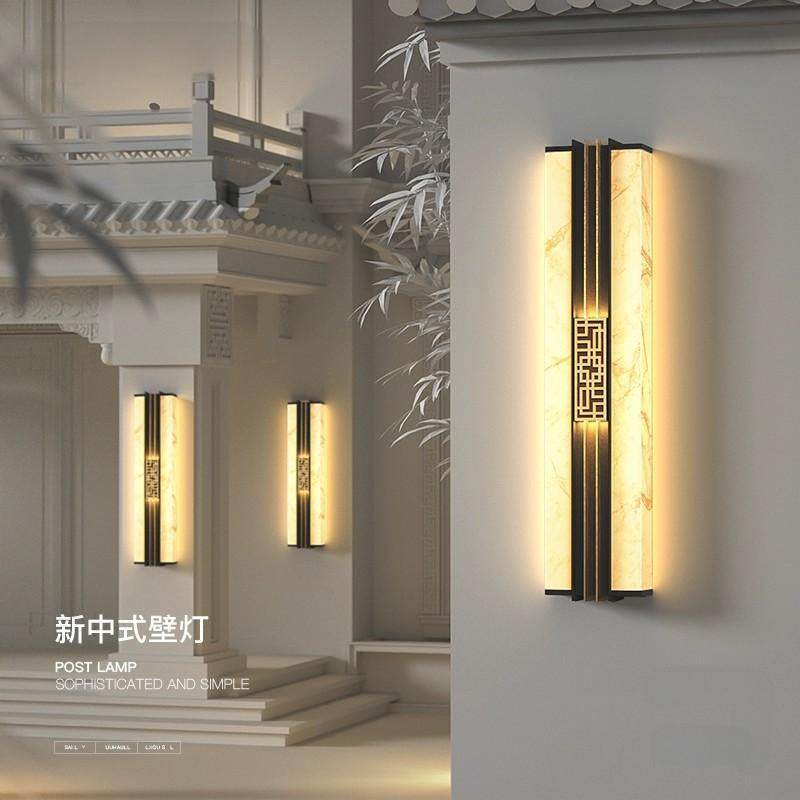 户外led防水壁灯新中式庭院灯别墅大门装饰两侧室外壁灯接电灯灯