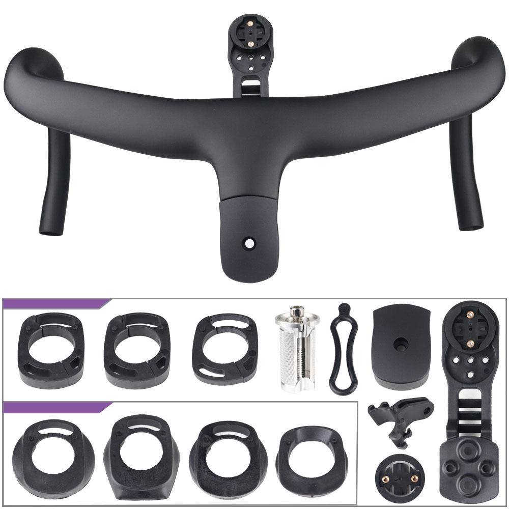 T1000全碳纤维公路自行车一体弯把5D弯把内走线电子变速DI2