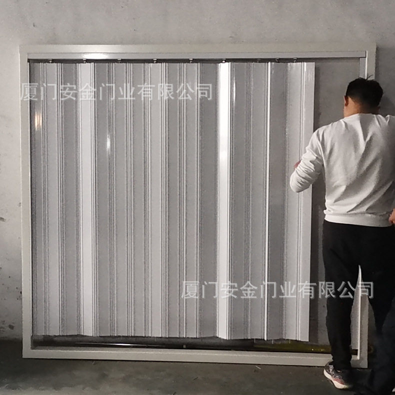 全铝防盗折叠门单层铝合金折叠门15公分折叠门最保值折叠门