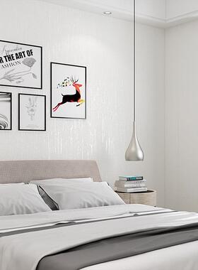 无纺粘布自墙纸亚麻贴加厚VYD纯素色温客馨卧室厅家用自壁纸防水