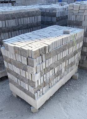 青石马蹄石铺石路庭小RMJ院别墅区地铺小块黑灰色色马蹄石铺装石